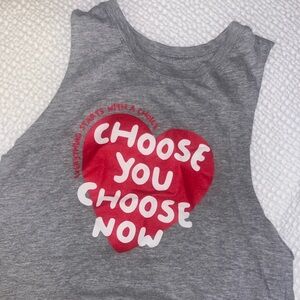CycleBar Grey and Red Tank Top